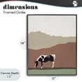 thumbnail image 4 of Stupell Industries Contemporary Modern Mountains Horse Black Framed Giclee Art, 11 x 14, by Patricia Pinto, 4 of 8