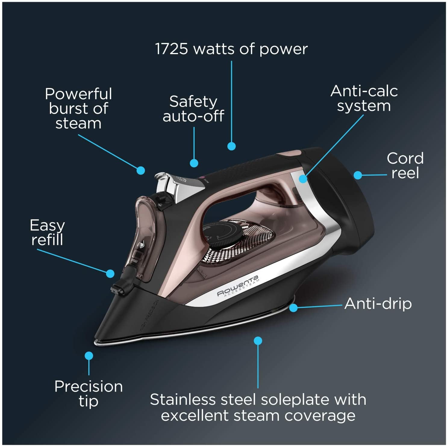best rowenta iron with retractable cord