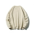 thumbnail image 5 of Ohufall Sweatshirts For Men Sale! Men Casual Round Neck Long Sleeve Pullover Solid Color Sweatshirts Blouse, 5 of 8