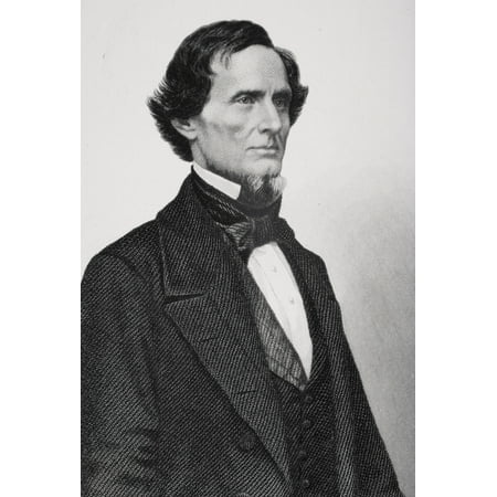 Posterazzi Jefferson Davis 1808 To 1889 President Of The Confederate States Of America During The American Civil War From Photograph By Matthew Brady Canvas Art - Ken Welsh Design Pics (22 x 34)