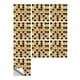 thumbnail image 1 of Adhesivos para azulejos Inteprter 10 piezas de papel tapiz de mármol negro y amarillo, 1 of 6