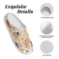 thumbnail image 5 of Lsque Tropical Beach Sea Shell Pattern Womens Comfort Cotton on Scuff With Memory Foam and Anti-skid Sole Slipper-35/36, 5 of 7