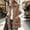 Brown, variant on Womens Fuzzy Fleece Vest Lapel Button Down Sleeveless Mid Length Gilet With Patch Pockets Winter Outerwear