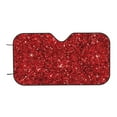 thumbnail image 7 of Balery Red Glitter Windshield Sun Shade, Car Front Window Sunshade Cover ,Automotive Interior Portected Blocks Uv Rays For Car Pickup Truck Suv Accessories- Small, 7 of 7