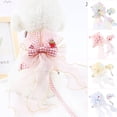 thumbnail image 2 of Dog Harness Set - Bow Tie Design - Soft Texture - Adjustable - Quick Release Dog Harness Vest - Walking Leash, 2 of 8