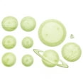 thumbnail image 3 of 4M: Glow: 3D Solar System - Glow-In-The-Dark Complete Solar System, Light Charging Wall & Ceiling Stick-Ons, Adhesive Tabs, Kids Room Decoration, 3 of 10