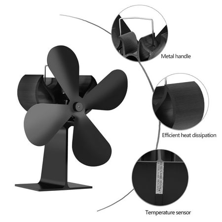 

hand fans camping small fan gardening gifts Stove Fan Wood Stove Fans Fireplace Fan Heat Powered Fan With 4 Blade neck coolers for extremely hot weather