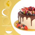 thumbnail image 3 of 60 Pcs 8 Inch Gold Cake Boards Circle, Round Cardboard Base, Grease Proof Disposable Cake Tray for Party Dessert Pizza, 3 of 4