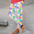 thumbnail image 5 of Cutuoiiu Plus Size Womens Easter Egg Print Leggings Stretchy Casual Tight Pants for Workout and Daily Wear Gifts, 5 of 6
