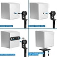 thumbnail image 2 of Mount-It! Height Adjustable Speaker Floor Stands | Set of 2, 2 of 9