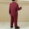 thumbnail image 7 of Kiijoy Boys Formal Suit Party Long Sleeve Blazer Vest Pants Bow-Tie Outfits, Sizes 3-4, 7 of 7