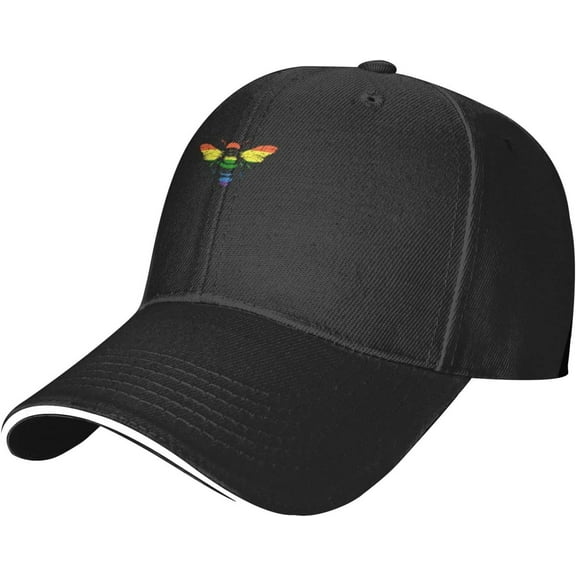 Bee Kind LGBT Baseball Cap Men Hat Sun hat for Women Cowboy hat Dad Hat Trucker hat Black