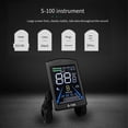thumbnail image 3 of Electric Bicycle Display S-100 LCD Display Control 24V - 72V Speed Meter 5pin Speedometer Waterproof Connector, 3 of 5