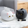 thumbnail image 3 of Caja de pañuelos para gatos de ayuda de cocina, bonita caja de servilletas para gatos Kawaii, soporte para pañuelos de gato, caja de pañuelos bonita para coche, hogar, baño, cocina y oficina, 3 of 5