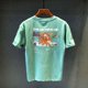 thumbnail image 2 of Ropa de calle para hombre, camisetas para hombre, camiseta de algodón de verano, básica, vintage, nueva, elástica, con alfabeto, Kpop, talla XL, M, 2 of 4