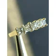 thumbnail image 3 of 2Ct Princess Cut Simulated Diamond Half Eternity Women's Engagement Ring 14K White Gold Plated 925 Silver, 3 of 5