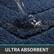 thumbnail image 2 of 40 X 60 Cm Tapis De Salle De Bain Antidrapant Extra Pais - Bleu Fonc, Tapis De Salle De Bain En Microfibre Douce, Absorbant, Lavable En Machine, 2 of 5