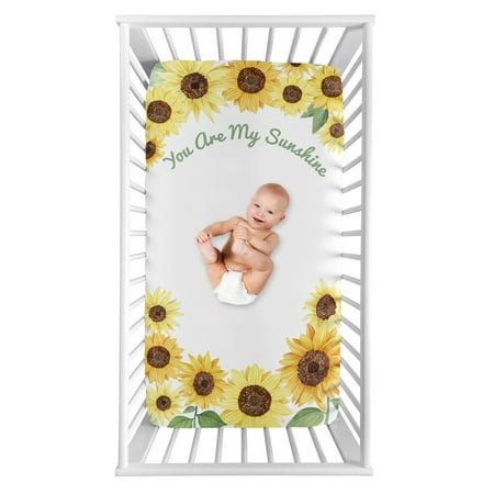 UPC: 0846480070603 | Sunflower Collection Photo Op Fitted Crib Sheet by Sweet Jojo Designs