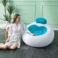 thumbnail image 3 of Inflatable Sofa Chair with Loving Heart Design,  Inflatable Chair Multifunctional Portable Soft Couch for Living Room, Balcony, Outdoor, 3 of 7