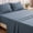 Flint Stone Blue, variant on SLEEP ZONE 85gsm Bed Sheet Set, Microfiber Wrinkle-free Bedding set with 14" Pocket Black, Twin