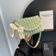 thumbnail image 1 of Bolso Bandolera Las Mujeres Plisadas Pu Fashionalbe Cadena Simple Commuter Bolso Bandolera (Verde), 1 of 5