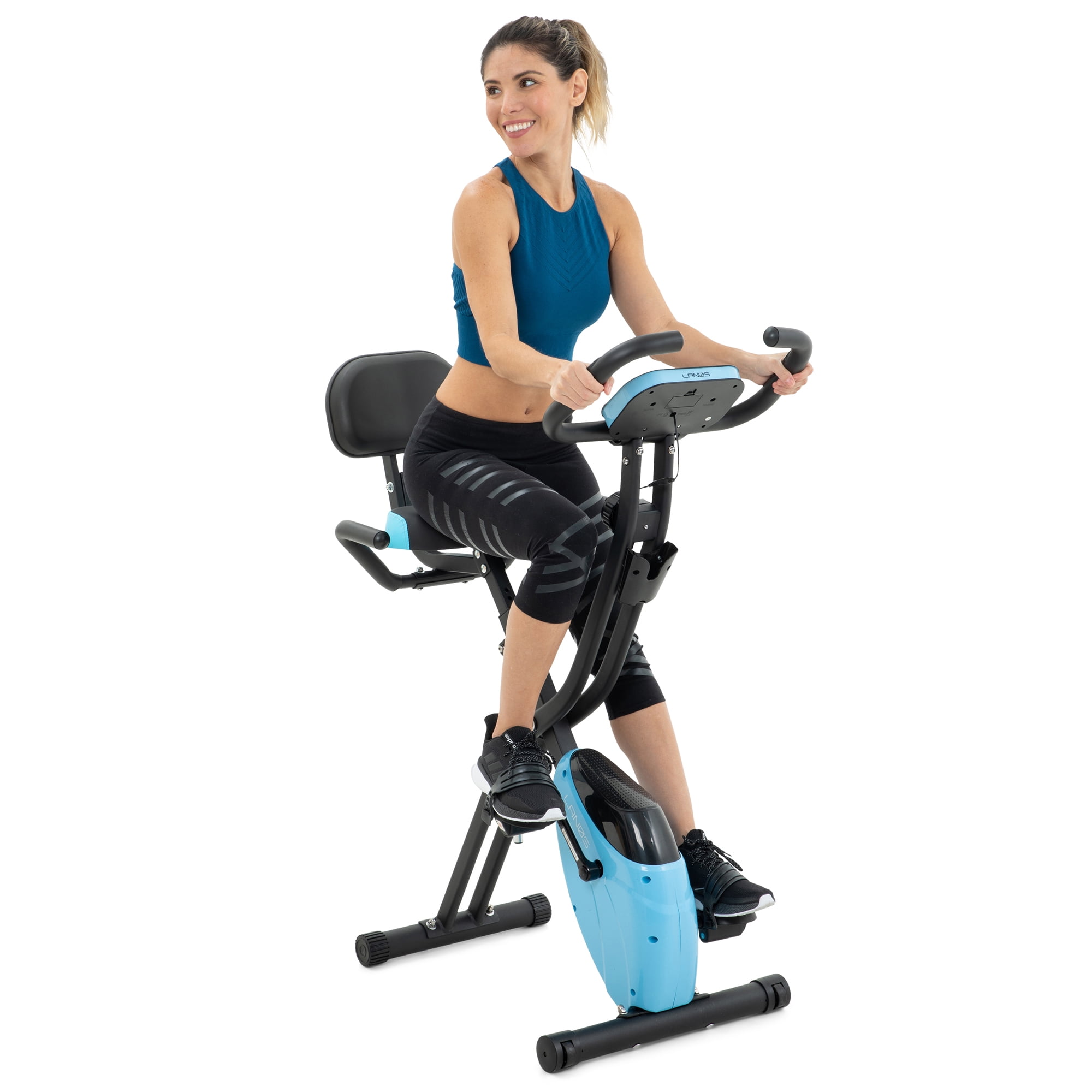 Details about   Folding Stationary Exercise Bike Indoor Upright Bicycle Resistance Cycling Gym 