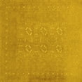 thumbnail image 1 of Ahgly Company Indoor Square Abstract Yellow Contemporary Area Rugs, 5' Square, 1 of 4