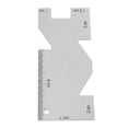 thumbnail image 4 of Jadeshay Regla de Costura Medidor de medición de Metal Regla de Acolchado Herramienta de Costura Accesorio 1 Uds, 4 of 5