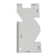 thumbnail image 4 of Shexton Regla de Costura de Metal, 1Pcs Medidor de medición de Metal Regla de Acolchado Accesorio de Herramienta de Costura, 4 of 5