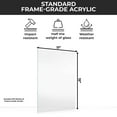 thumbnail image 3 of 100 Sheets Frame-Grade Acrylic Replacement for 11x15 Picture Frame, Replacement Plexiglass for, 3 of 7