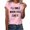 C-Pink109, variant on DHFJKG T Shirts For Women Casual Short Sleeve Loose Fit Round Neck Letter Printed Graphic Tee Comfortable Daily Wear Pullover Stylish Tops