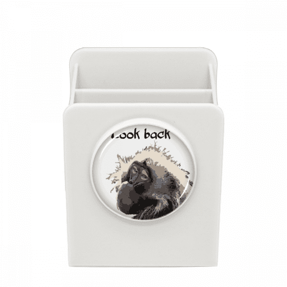 Primate Baboon Papio Desk Pencil Holder Cup Pen Organizer