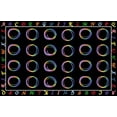 thumbnail image 3 of Classroom Rug Black Elementary Preschool Teacher Learning Carpet Seating Rug For Kids Room With Non-Slip Backing, Rainbow Lines-4x5ft, 3 of 6