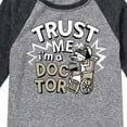 thumbnail image 3 of The Nightmare Before Christmas - Trust Me I'm A Doctor - Youth Raglan Graphic T-Shirt, 3 of 5