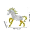thumbnail image 3 of Glass Carousel Ornament Birthday Table Centerpiece for Easter and Spring Party Decor, 3 of 6