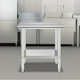 thumbnail image 5 of VEVORbrand Stainless Steel Work Table 24 x 30 x 32 inch Heavy Duty Commercial Food Prep Work Table for Home, Kitchen, Restaurant kitchen prep table with Adjustable Feet, 5 of 10
