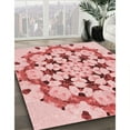 thumbnail image 2 of Ahgly Company Indoor Rectangle Patterned Grapefruit Red Area Rugs, 4' x 6', 2 of 6