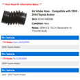 thumbnail image 2 of Air Intake Hose - Compatible with 2000 - 2004 Toyota Avalon 2001 2002 2003, 2 of 2
