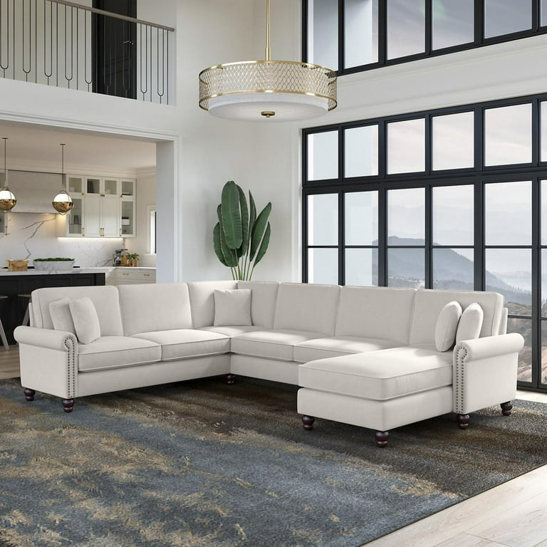 Microsuede sectional cheap