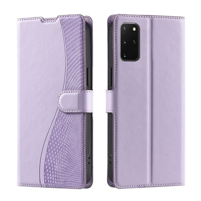 Samsung Galaxy S20 Plus 5G Étui, Portefeuille en Cuir Pu Couverture Rabattable Support Magnétique