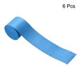 thumbnail image 2 of Unique Bargains 43.3' Round Groove Non-Slip PU Tennis Racket Overgrip Tape Wraps Blue 6 Pack, 2 of 6