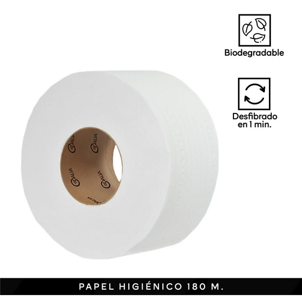 Papel Higiénico en Bobina 180 Dalia Caja con 12 rollos DALIA