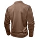 thumbnail image 5 of Blusa y camisa de manga larga con cuello vuelto para hombre, estilo casual, lisa, de manga larga, con cuello vuelto y botones, estilo jersey, para hombre, de poliéster, algodón y poliéster., 5 of 8
