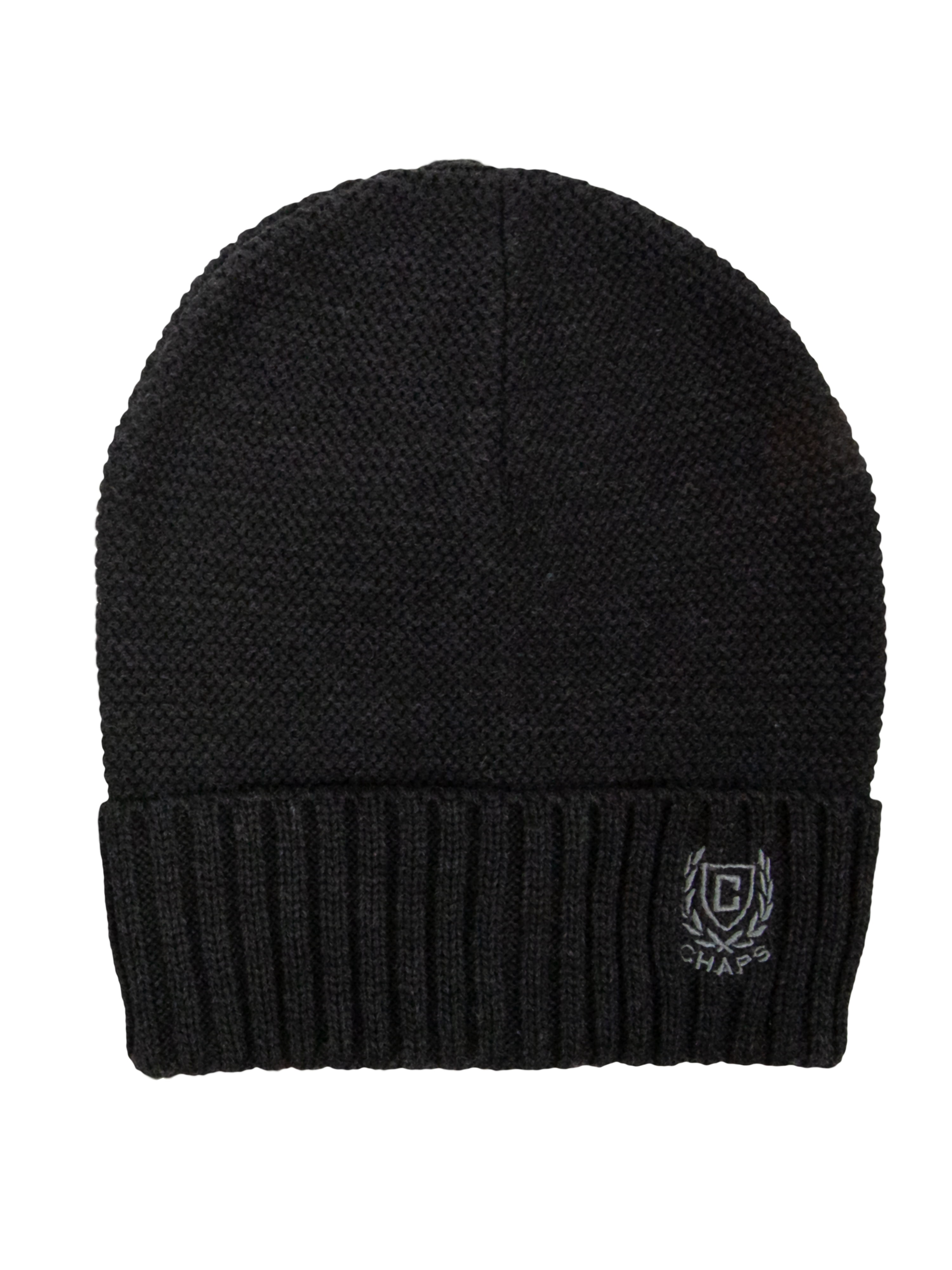Chaps Men's 2-Pack Logo Beanie Style Hats, One Size