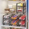 thumbnail image 3 of EIMELI 2 Pack Soda Can Storage Rack Stackable Beverage Can Organizer Non-slip Can Dispenser Holder Space Saving Water Bottle Beverage Bins Shelf for Refrigerator Cabinet Pantry, 3 of 9