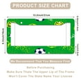 thumbnail image 3 of 1 Pcs Soccer Theme Design License Plate Frame,License Plate Cover for Car Decorative Parts,Aluminum License Plate Bracket Holder Rust-Proof for US Standard Car, 3 of 8