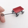 thumbnail image 2 of Décoration de Chariot de Jardin Féerique Miniature Rouge 2 Pcs 1.4X0.8X0.8In Fer, 2 of 6