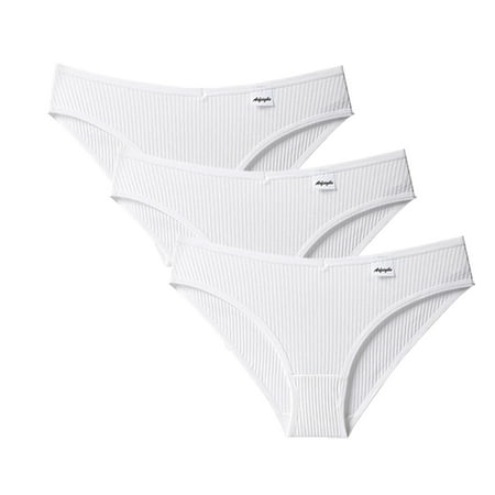 

Relanfenk Intimates Women s 3 Pcs Panties Underwear Bikini Thongs Panties Briefs
