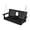 Black, variant on Innovaze 4.5 FT Poly Lumber Porch Swing for 2 Person, High Back & Deep Seat Comfort, Foldable Cup Holders, Stainless Steel Hardware, White