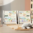 thumbnail image 5 of Hironpal Wood 4-Tier Foldable Kids Bookshelf Montessori Toddler Bookcase for Playroom Nursery Classroom Preschool, 5 of 10
